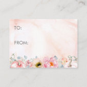 Display Douche Blush Roze Bloemen Pompoenen Informatiekaartje (Achterkant)