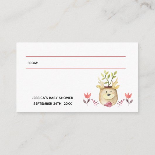 Display Douche Geen Gift Wrap Gedicht Houtland Her Informatiekaartje (Achterkant)