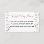 Display Douche Geen Gift Wrap Gedicht Houtland Her Informatiekaartje (Voorkant)