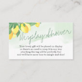 Display Douche Geen Wrap Gedicht Citrus Citrus Cit Informatiekaartje (Voorkant)