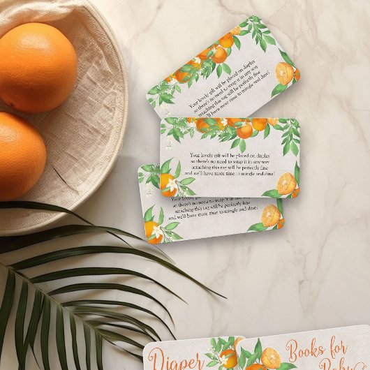 Display Douche Geen Wrap Gedicht Citrus Sinaasappe Informatiekaartje