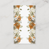 Display Douche Herfst in Love Vrijgezellenfeest Informatiekaartje (Achterkant)