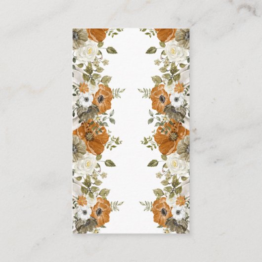 Display Douche Herfst in Love Vrijgezellenfeest Informatiekaartje (Achterkant)