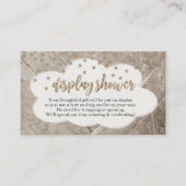 Display Douche Insert voor Uitnodiging - Rustiek Informatiekaartje (Voorkant)