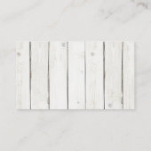 Display Douche Insert voor Uitnodiging - Rustiek Informatiekaartje (Achterkant)