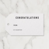 Display Douche Inserts & Gift Labels met Folie (Achterkant (horizontaal))