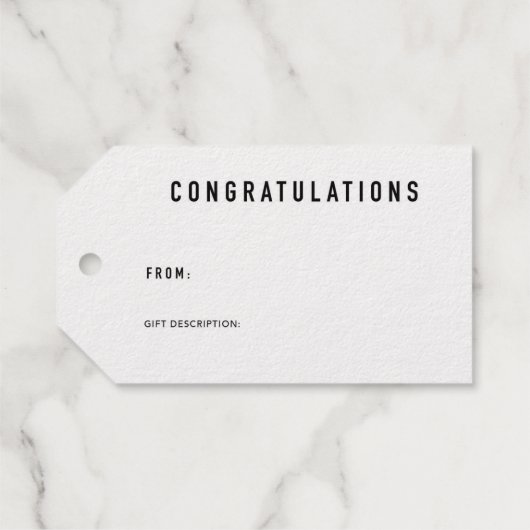 Display Douche Inserts & Gift Labels met Folie (Achterkant (horizontaal))