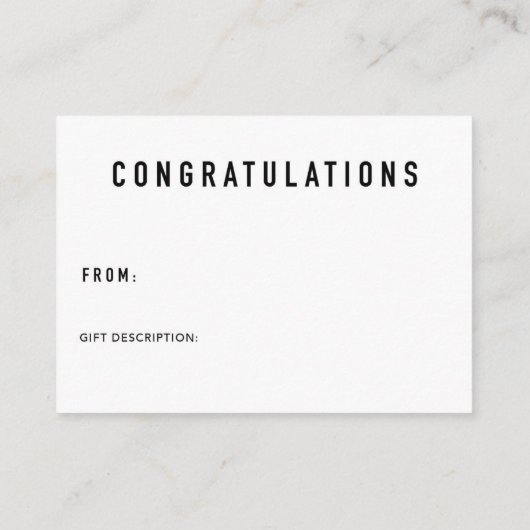 Display Douche Inzetstuk & Gift Label | Klein Informatiekaartje (Achterkant)