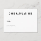 Display Douche Inzetstuk & Gift Label | Middelgroo Informatiekaartje (Achterkant)