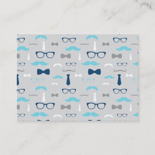 Display Douche Kaart, klein Man, Bow Stropdas Informatiekaartje (Achterkant)