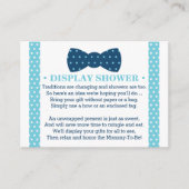 Display Douche Kaart, klein Man, Bow Stropdas Informatiekaartje (Voorkant)