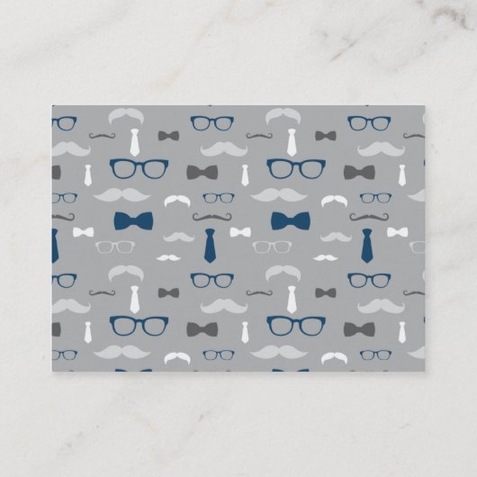 Display Douche Kaart, klein Man, Bow Stropdas Informatiekaartje (Achterkant)