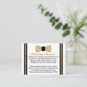 Display Douche Kaart, klein Man, Bow Stropdas Informatiekaartje (Staand voorkant)