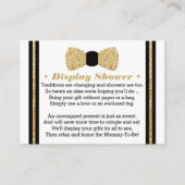 Display Douche Kaart, klein Man, Bow Stropdas Informatiekaartje (Voorkant)