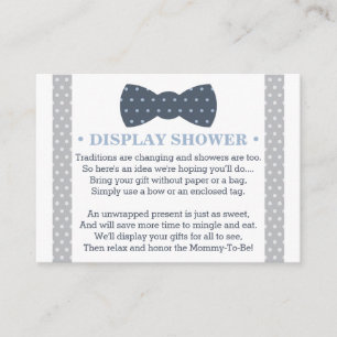 Display Douche Kaart, Registry Kaart, Little Man Informatiekaartje