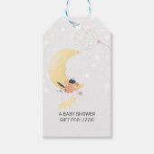 Display Douche Maan en sterren gepersonaliseerd Cadeaulabel (Voorkant)