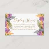 Display Douche Oktober bladeren kleurrijk geblader Informatiekaartje (Voorkant)