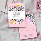 Display Douche Pretty Wildflower Gazon Cadeaubijsl Informatiekaartje