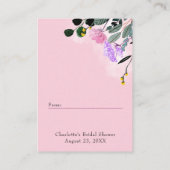 Display Douche Pretty Wildflower Gazon Cadeautag Informatiekaartje (Achterkant)