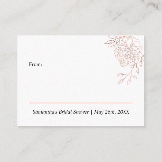 Display Douche Roos Goud Botanisch Wit Informatiekaartje (Achterkant)