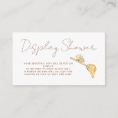 Display Douche Schattige Bijen Gender Neutraal Bab Informatiekaartje (Voorkant)