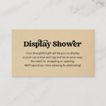 Display douche uitnodiging invoegen