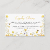 Display Douche Wildbloem Bloemen Honing Bij Informatiekaartje (Voorkant)