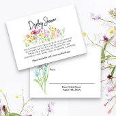 Display Douche Wildflower Meadow Gift Label Informatiekaartje