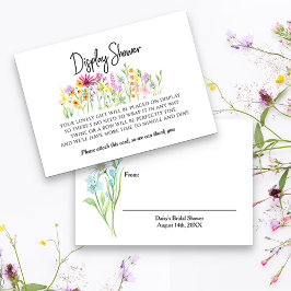 Display Douche  Wildflower Meadow Gift Label Informatiekaartje