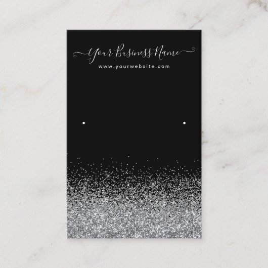 Display Earring Black Color Visitekaartje (Voorkant)