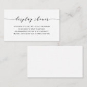 Display Shower-Baby-invoegkaart Informatiekaartje (Voorkant / Achterkant)