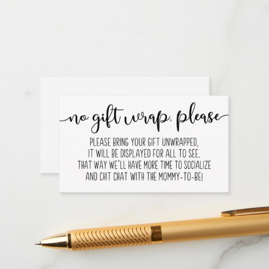 Display Shower-behuizingskaart Informatiekaartje (Voorkant / Achterkant in situ)