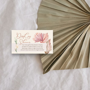 Display Shower Boho Palm Geen Cadeauverpakking Informatiekaartje