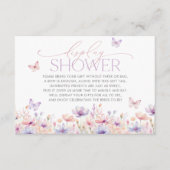 Display Shower Card Wildflower Bridal Shower Bedankkaart (Voorkant)