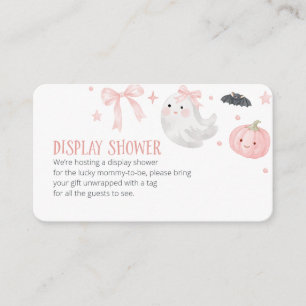 Display Shower Halloween Baby Shower Informatiekaartje