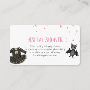 Display Shower Halloween Baby Shower Informatiekaartje