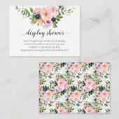 Display Shower Informatiekaartje (Voorkant / Achterkant)