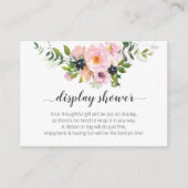 Display Shower Informatiekaartje (Voorkant)