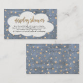 Display Shower Insert - Boy Baby shower Invitation Informatiekaartje (Voorkant / Achterkant)