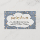 Display Shower Insert - Boy Baby shower Invitation Informatiekaartje (Voorkant)