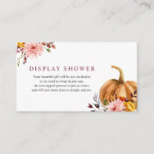 Display Shower-insteekkaart Informatiekaartje (Voorkant)