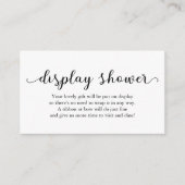 Display Shower-insteekkaart voor Baby shower Informatiekaartje (Voorkant)