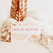 Display Shower Kaart, lokaal geteeld Baby shower Informatiekaartje