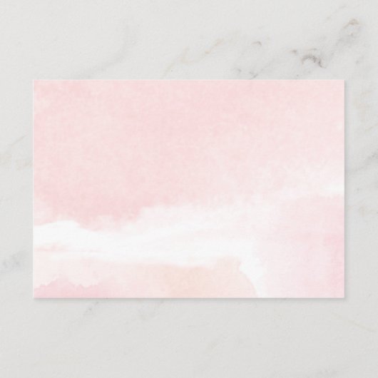 Display shower Pompoen roze gouden meisje baby sho Informatiekaartje (Achterkant)