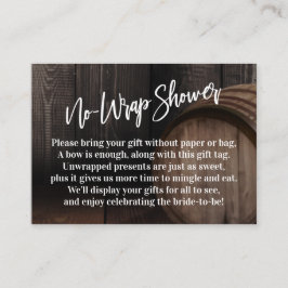 Display Vrijgezellenfeest Cadeaukaart Houtklare ka Informatiekaartje