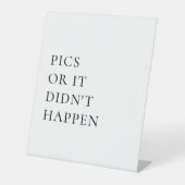 Disposable Camera Ideeën White Wedding Sign Reclamebord Met Voetstuk (Voorkant)