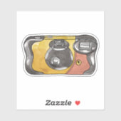 Disposable Camera Waterverf Art Sticker (Vel)