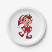 Disposable plate with a picture of elf papieren bordje (Voorkant)