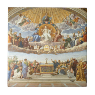 Disputatie over het Heilig Sacrament, Raphael Sanz Tegeltje