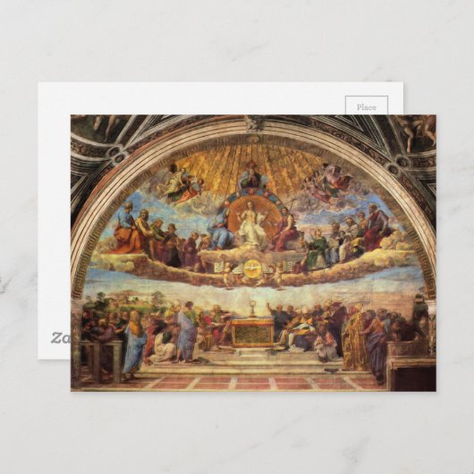 Disputatie van de eucharist briefkaart (Voorkant / Achterkant)